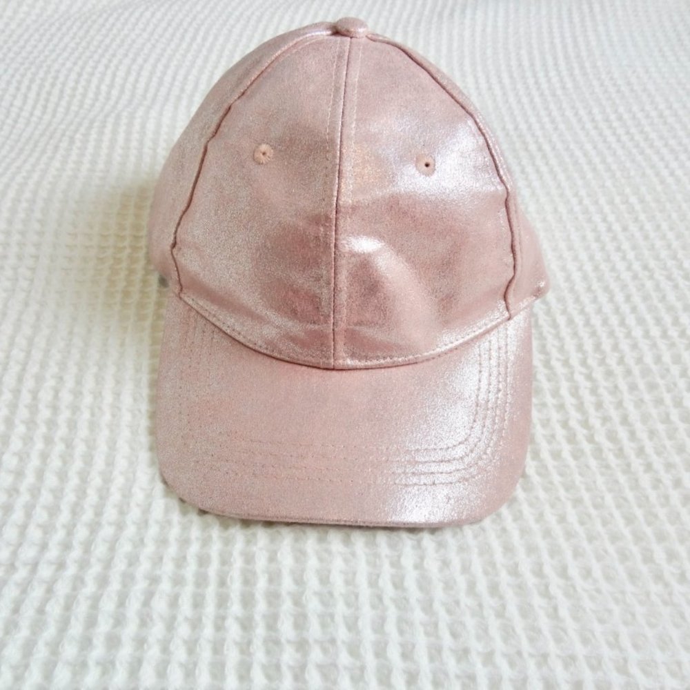 Soothers Pink Metallic Baseball Style Cap Girly Baddie